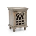 thumbnail image 2 of GDF Studio Casual Farmhouse Rectangle Wood Nightstand, Antique Grey, 2 of 10