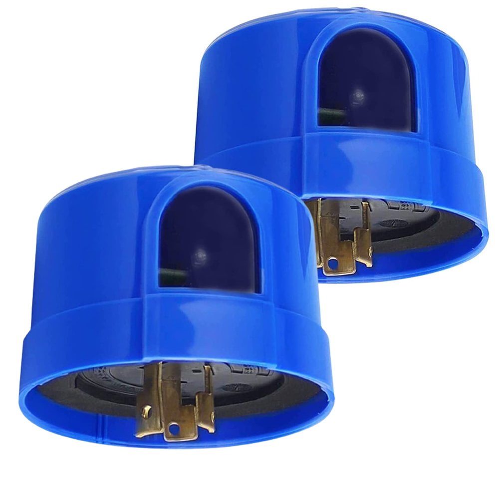 SHELLTON 2Pcs Photocell for Outdoor Light,Auto On Off Photo Sensor