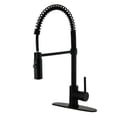 thumbnail image 1 of Gourmetier LS8770DL Concord Pre-Rinse Kitchen Faucet Matte Black, 1 of 1