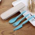 thumbnail image 4 of Joernso 1 Set Wear-resistant Spoon Set Corrosion Resistant Plastic Portable Smooth Edge Cutter Fork for Home, 4 of 8