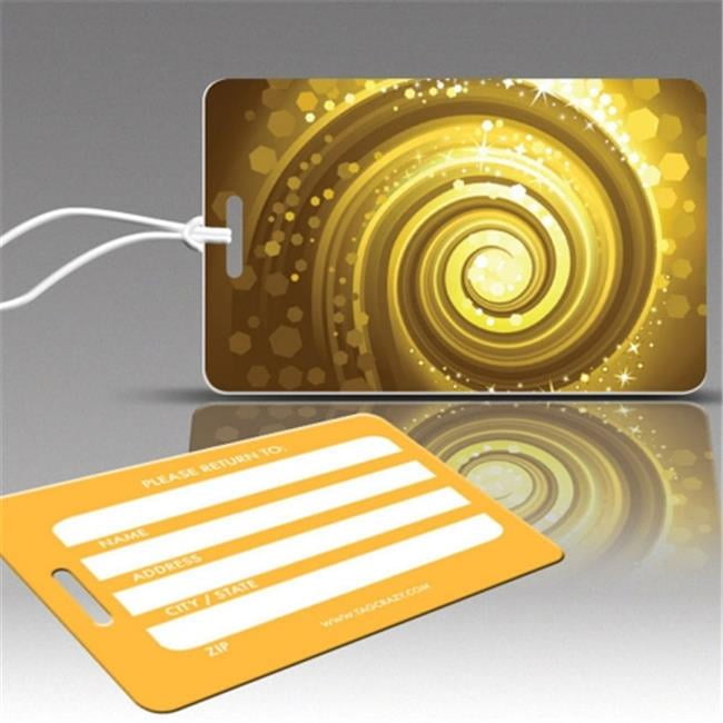 Magic Luggage Tags Golden Swirl 3 Pack