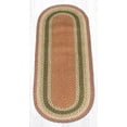 thumbnail image 2 of Home Indoor Decorative Jute C-024 Olive, Burgundy, Gray Braided Rug, Oval 3' x 5', 2 of 2