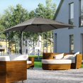 thumbnail image 2 of Outsunny Parasol Suspendu Déporté Carré 8'x8' pour Patio Gris Pâle, 2 of 10