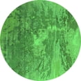 thumbnail image 1 of Ahgly Company Indoor Round Oriental Green Industrial Area Rugs, 4' Round, 1 of 4