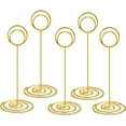 thumbnail image 3 of . Tall Table Number Holder Place Card Holder Table Picture Holder Wire Photo Holder Clips Picture Memo Note Photo Stand (Gold), 3 of 6