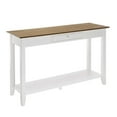 thumbnail image 2 of Pemberly Row One-Drawer Console Table with Shelf in White Wood Finish, 2 of 5