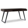 thumbnail image 3 of SIMPLIHOME Lowry SOLID WOOD and Metal Modern Industrial 54 inch Wide Home Office Desk, Writing Table, Workstation, Study Table Furniture in Distressed Golden Wheat with 2 Drawerss, 3 of 5