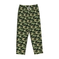 thumbnail image 6 of Uemuo Camouflage Dinosaur Pattern Women's Wide Leg Palazzo Lounge Pants with Pockets Light Weight Loose Comfy Casual Pajama Pants-Medium, 6 of 9