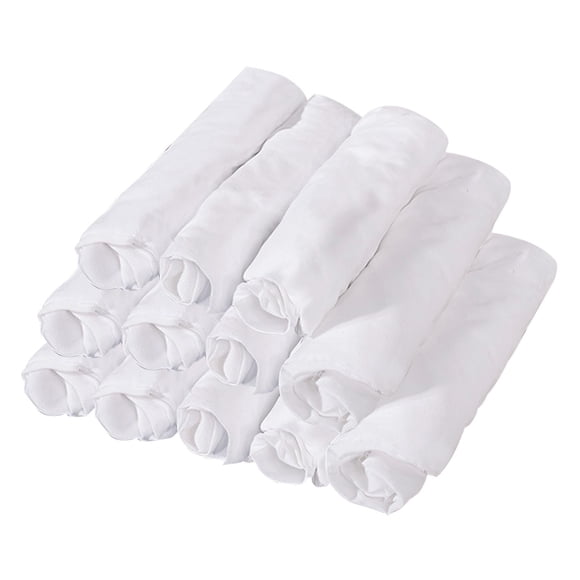 TISHITA 12 Pieces Face Cradle Covers Beauty Massage Table Headrest Covers for Chairs White