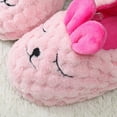 thumbnail image 6 of WZEIIOT Toddler Kids Girls Slippers Corn Velvet Bunny Fall Winter Warm Indoor Cozy Footwear Cute Fuzzy Bedroom House Shoes Us Size:8, 6 of 7
