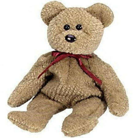 Curly Beanie Baby - 1 X TY Beanie Babies Curly Bear Plush Toy Stuffed Animal by Unknown