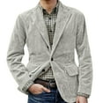 thumbnail image 6 of Kixjoy Blazer for Men Big and Tall One Button Fashion Blazer Long Sleeve Regular Fit Fall Suit Jacket Casual Basic Lightweight Mens Jacket with Pockets, Gray M, 6 of 6