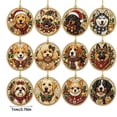 thumbnail image 2 of WDOBM Christmas Decoration, 12 PCS DIY Wooden Diamond Painting Kit, Christmas Ornaments Pearl Diamond Art Kit for Adults Beginner, Xmas Tree Hanging Decor Holiday Gift, 2 of 7