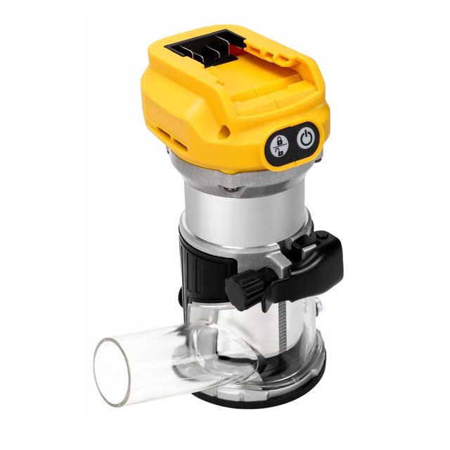 Cordless Router, Compact Router Kit Aluminum Base 12000 To 30000 RPM for DCB Series 20V Battery for Wood Trimming