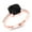 Black||White, variant on 2.94 Ct Cushion Blue Sapphire 18K Rose Gold Plated Silver Ring