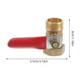 thumbnail image 2 of WEUVEB 2pcs Toilet Water Supply Valve Silver Shut Off Valve For Leakproof Water Control In Pipes, 2 of 8