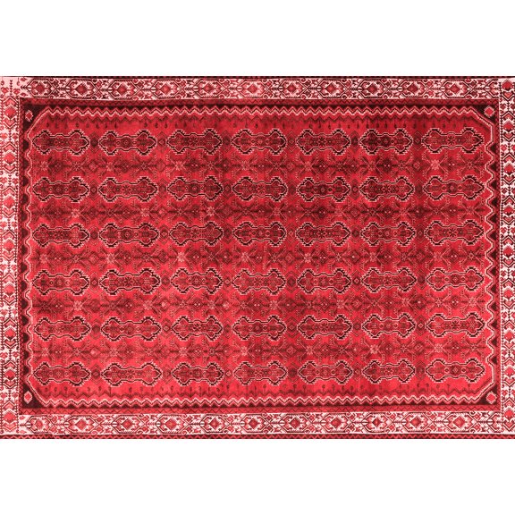 Ahgly Company Indoor Rectangle Persian Red Traditional Area Rugs, 5' x 7'
