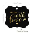 thumbnail image 7 of Inkdotpot Hang Tags Made With Love Wedding Favor Bracket Shape Gift Tags Real Gold Foil Bonbonniere Tag Pack Of 100, 7 of 7