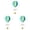 A*3, variant on Qiangzon Hot Air Balloon Decor, Hanging Ceiling Decoration, Paper Garland with Clouds and Stars for Bedroom, Birthday, Graduation, Classroom, Party, 21.6 Inch, B