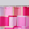 thumbnail image 6 of Colorful Pink Fabric Shower Curtain for Bathroom Aesthetic Decor, Heavy Duty Bright Abstract Geometric Modern Y2K Simple Groovy Preppy Shower Curtain Set with Hooks, 6 of 6