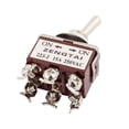 thumbnail image 2 of 5 Pcs AC 250V 15A 6 Terminal ON-ON 2 Position DPDT Latch Toggle Switch, 2 of 2