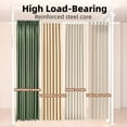 thumbnail image 2 of Room Divider, Tension Curtain Rod No Drilling,4-10ft(H) 28-140inch(W) Wall Divider for Room Separation, Heavy Duty Room Partition Separator, Adjustable Folding Privacy Screens,Pearl, 2 of 15