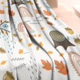 thumbnail image 3 of White Boho Bohemia Rainbow Autumn Leaves Trees Pattern Blanket,Comfortable Soft Flannel Throw Blanket,All Season,Warm Lightweight Blankets for Sofa Bed Couch Living Room Chair,40"x50", 3 of 4