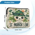 thumbnail image 3 of 16in Laptop Bag Briefcases Computer Inner Bags Computer Bags Laptop Sleeves Work Travel School Bag St. Patrick’s Clover Skull, 3 of 8