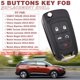 thumbnail image 3 of Funda de llavero de repuesto con 5 botones para Chevy Cruze Camaro, 3 of 7