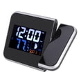 thumbnail image 3 of Reloj despertador electrónico multifuncional con ondas de Radio, reloj de proyección Digital para uso en el hogar y la Oficina, enchufe estadounidense de 120V, 3 of 8