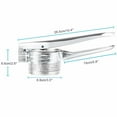 thumbnail image 3 of Mashed Potatoes Masher,Stainless Steel Potato Ricer Heavy Duty with Ergonomic Handles,Best Potato Ricer Masher for Cauliflower,Spaetzel and Boiled Eggs, 3 of 6