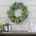 thumbnail image 2 of Northlight Eucalyptus and Olive Leaf Floral Twig Spring Wreath, Green  23-Inch, 2 of 4