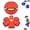 Red, variant on Magic Bouncing Ball,Bouncing Balls for Students,The Magic Ball,Bouncy Ball,Toys Gifts Interaction,with Lights