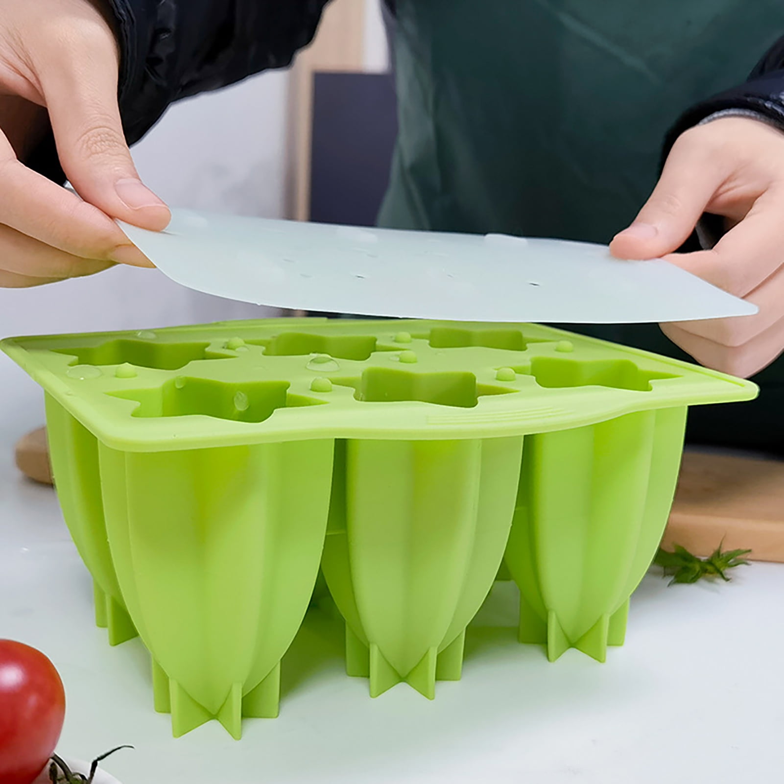 Travelwant Silicone Popsicle Molds Maker,Large Homemade Ice Pop Molds Food Grade BPA Free