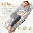 thumbnail image 5 of Disketp Donuts and Coffee Print Body Pillow Cover - Super Soft 20x54 Body Pillow Case,Long Side Hidden Zipper, 5 of 8