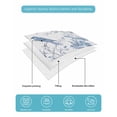 thumbnail image 5 of White Blue Spring Floral Summer Quilt Set Full Size, Soft Microfiber Quilted Bedding Set with 2 Pillow Shams, Summer Birds Botanical Lightweight All Season Bedspread Coverlet for Bedroom 78"x90", 5 of 6