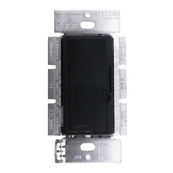 Lutron DVSCLV-10P-MN Diva 800-watt Single Pole Magnetic Low-Voltage Dimmer, Midnight