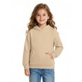 thumbnail image 3 of Arshiner 2-Pack Girls Oversized Hoodies Pullover Sweatshirts with Kangaroo Pocket, Kids Fashion Casual Outfits Fall Winter Clothes, Soft Solid Classic Pull-On Hooded Sweatshirts for Kids 3-10Y, 3 of 5