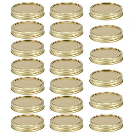 

10pcs Jar Sealing Cover Regular Mouth/Wide-Mouth Jars Lid Jar Lid For Home Spice Honey Storage Kitchen 20Pcs 86mm Gold Circular +Cover Plate