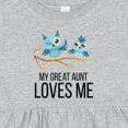 thumbnail image 4 of Inktastic Owls My Great Aunt Loves Me Girls Baby Dress, 4 of 5