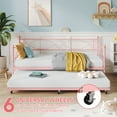 thumbnail image 6 of COZONY Daybed Collection, Expandable Metal Daybed, Pink, 6 of 9