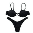 thumbnail image 5 of Women Push-up Padded Bra Bandage Bikini Set Swimsuit Triangle Swimwear Bathing, 5 of 5