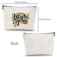 thumbnail image 2 of 12# Cotton-polyester Bag Stroage Bag Rectangle 18x25cm Flower Pattern, 2 of 5