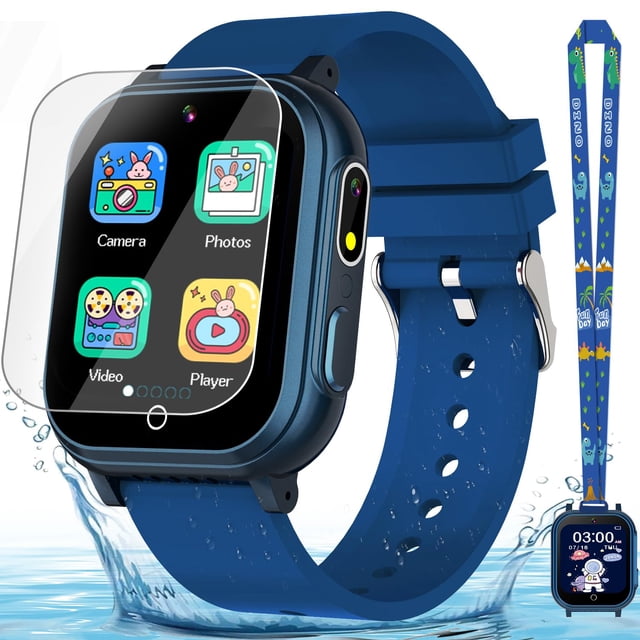 Reloj inteligente Melontti Kids IP67 impermeable 32 juegos azul