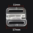 thumbnail image 7 of 5x Bra Hook Clasp Bra Strap Slider Adjusters Fasteners Bra Clip Hook Replacement Part Lingerie Slider Buckle for Swimsuit Tops Bramaking DIY 11mm, 7 of 7
