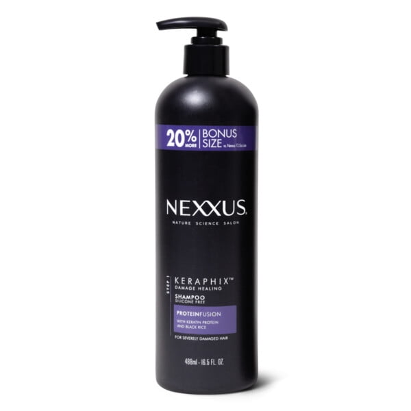 Nexxus Repairing Shampoo, Keraphix, Silicone-Free Formula for Damaged Hair, 16.5 oz
