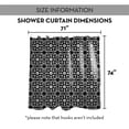 thumbnail image 7 of Creative Products Black Tile 71x74 Shower Curtain, 7 of 7