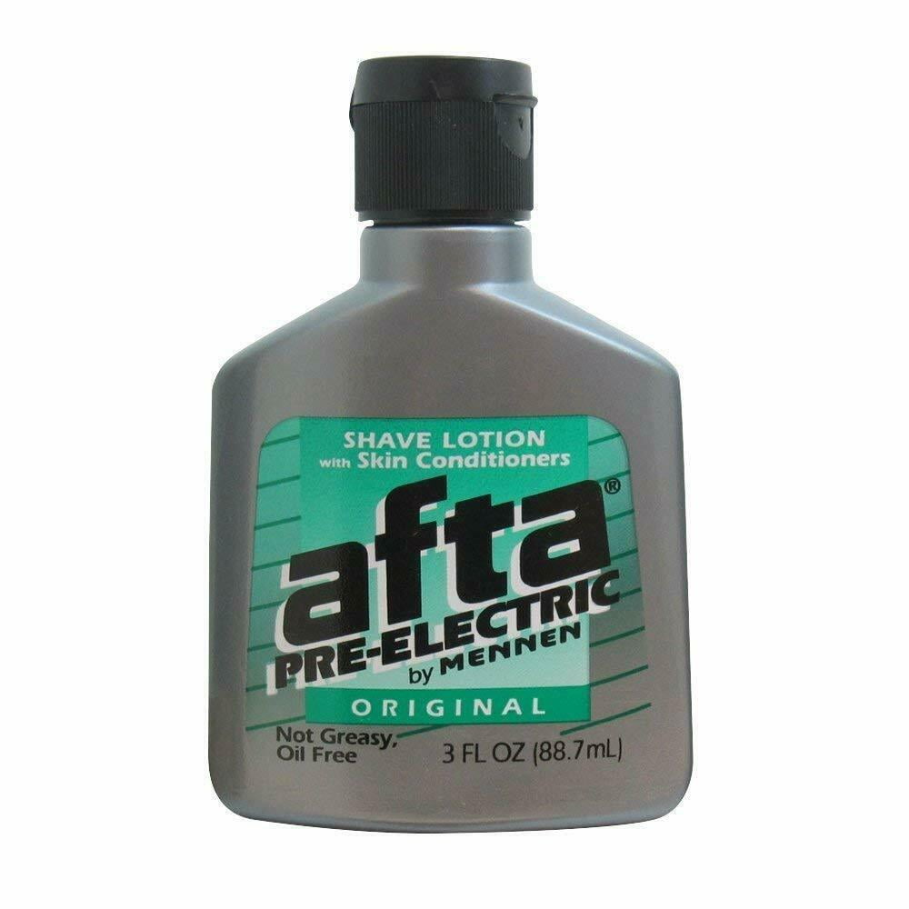 Afta PreElectric Shave Lotion With Skin Conditioners Oil Free 3 oz