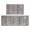 Black Strip Boho-60, variant on Set of 2 Boho Kitchen Mats - Modern Farmhouse Rugs with Moroccan Design - Non-Skid, Absorbent, with Rubber Bottom (Black, 17x47 17x30)