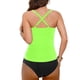 thumbnail image 4 of Traje de baño de bikini liso sin mangas para mujer, traje de baño push-up acolchado, conjuntos de blusa de traje de baño de poliéster para mujer, 4 of 5